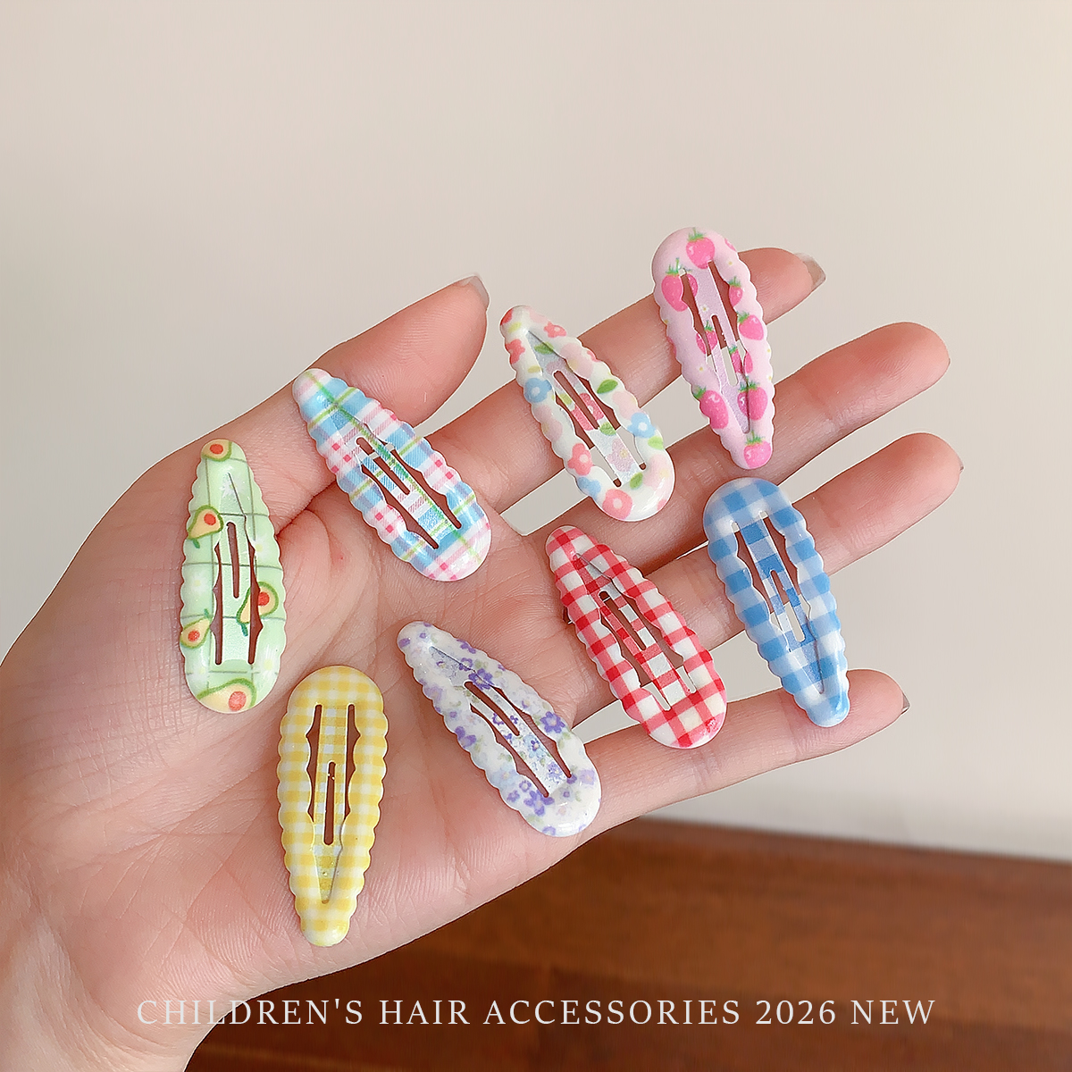 Baby Products Set - 10Pcs/Set Cute Floral Fruit Plaid Snap