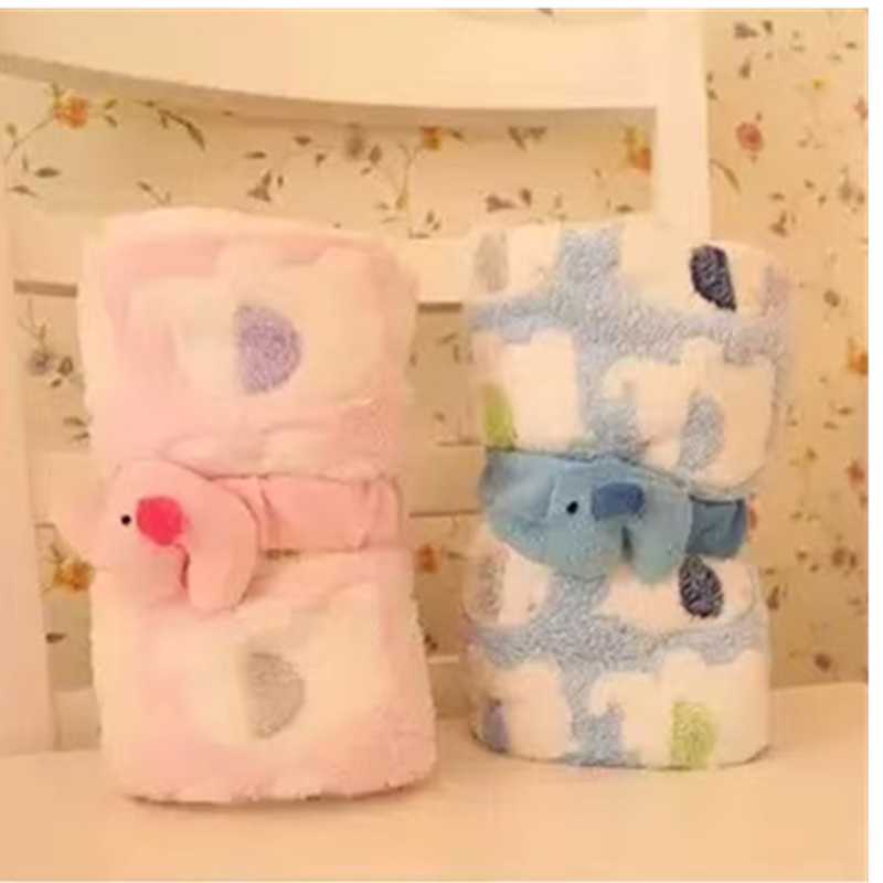 Baby Products Useful - Cartoon Baby Blanket Cute Elephant Baby