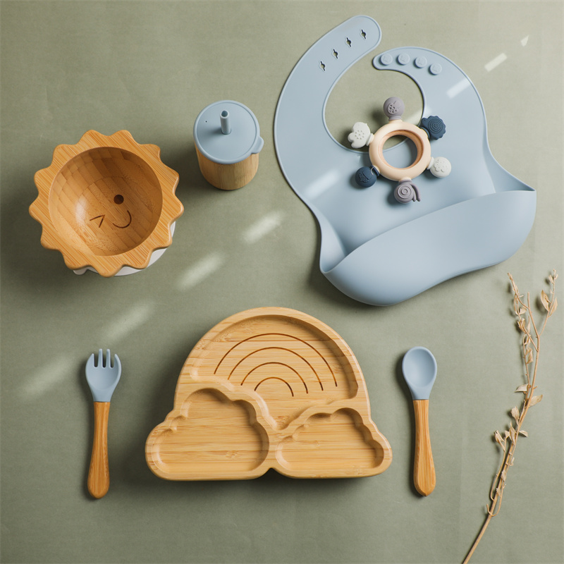 Baby Products Useful - 7pcs Silicone Baby Feeding Set Baby