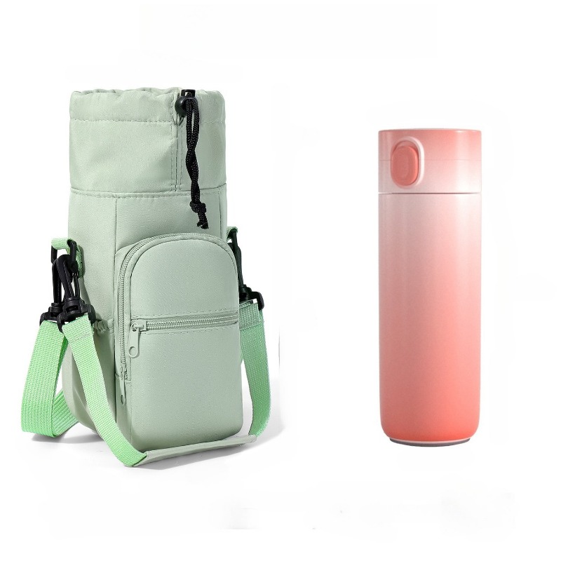 Portable Bottle Warmer - 2pcs Water Bottle Crossbody Bag Wear