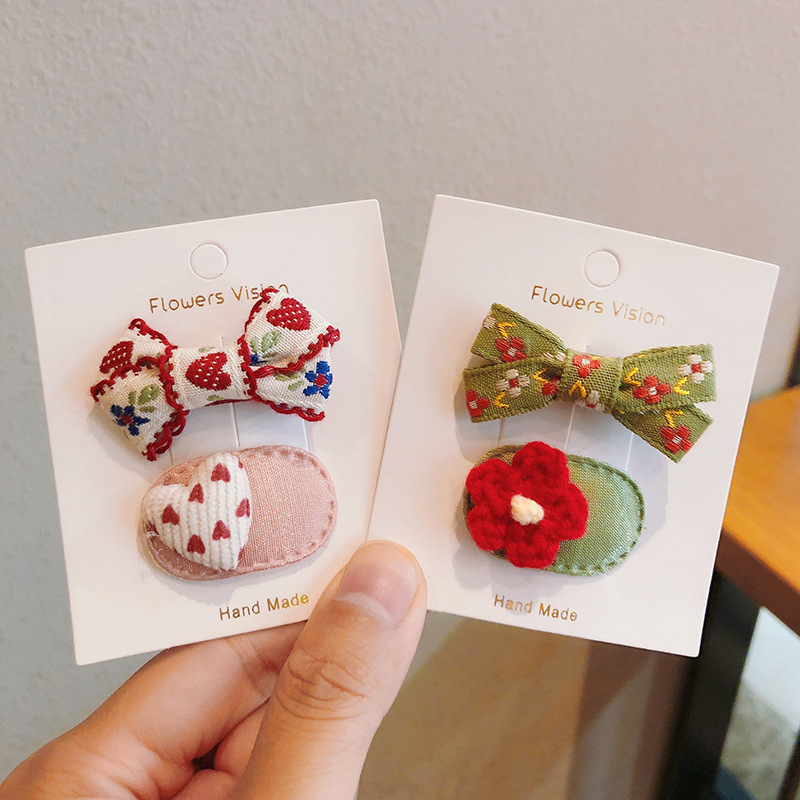 2pcs/lot Children Hair Pins Fl - Baby Products Set incelemesi ve fiyatı