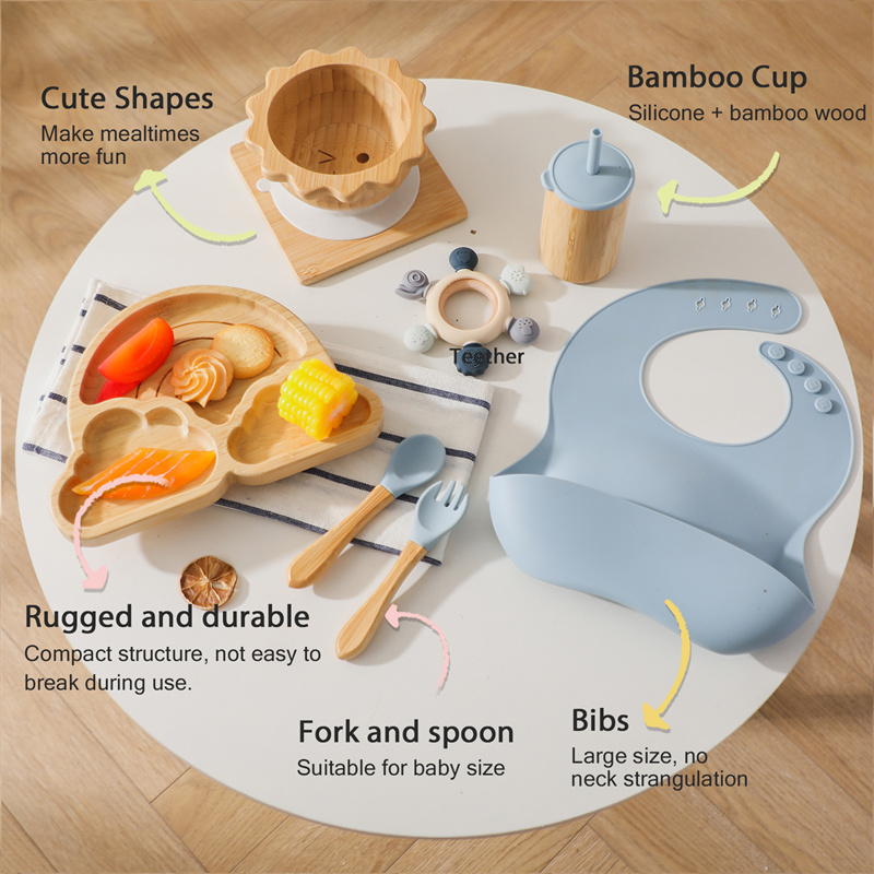 7pcs Silicone Baby Feeding Set - Baby Products Useful incelemesi ve fiyatı
