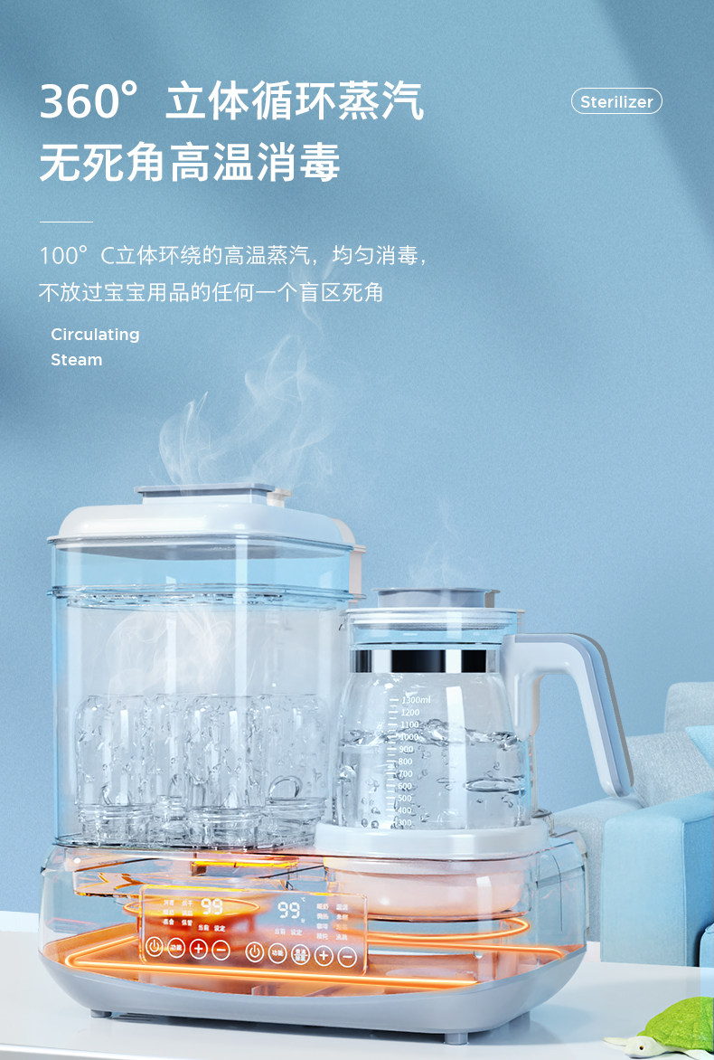 220V Baby Bottle Sterilizer an - Portable Bottle Warmer incelemesi ve fiyatı