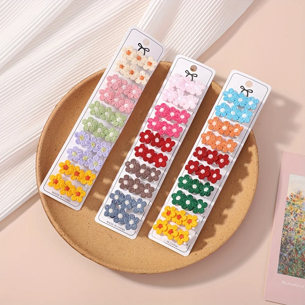10Pcs/Set Baby Mini Flower Hai - Baby Products Set incelemesi ve fiyatı
