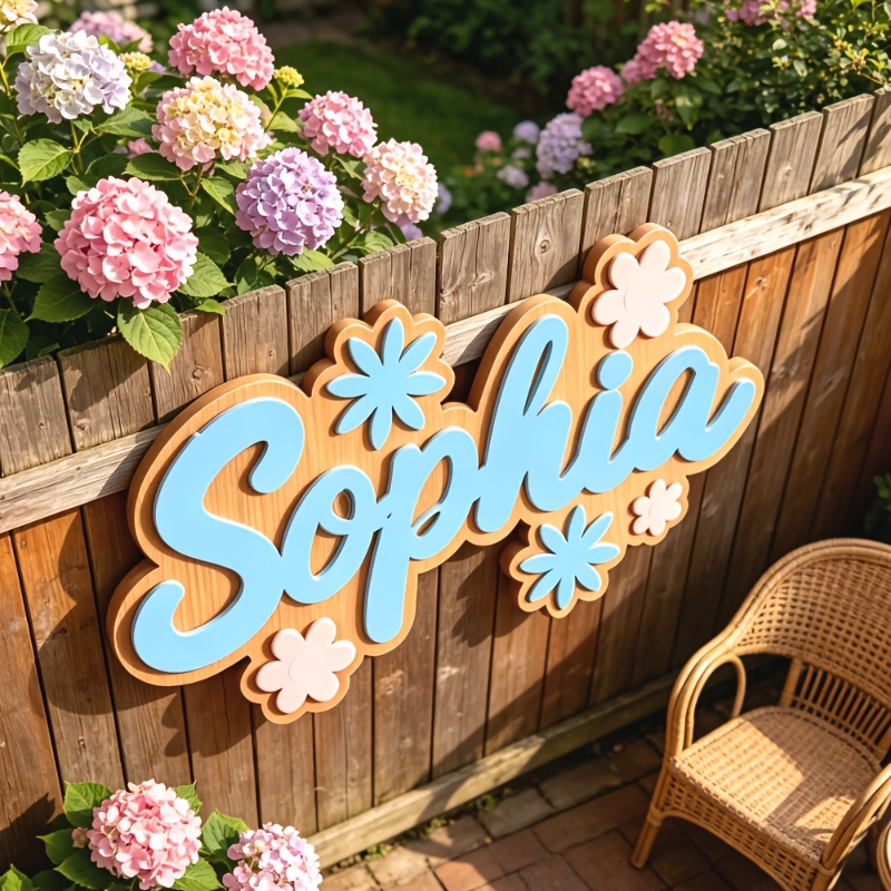 Personalized Floral Themed Nam - Baby Gate Stairs incelemesi ve fiyatı