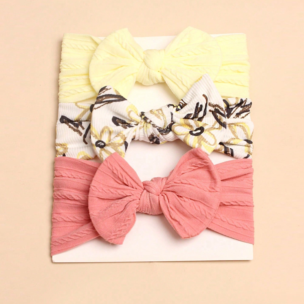 3Pcs/Set Ribbed Floral Baby He - Baby Products Set incelemesi ve fiyatı